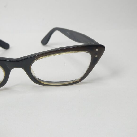 Bausch & Lomb 4-5 1/4 Vintage Cat Eye Glasses Frames Cateye MCM 1960s - Picture 5 of 13